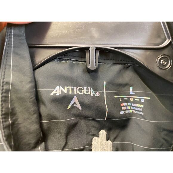 Antigua Vest Mens Large Gray Windbreaker Jacket Pullover Golf Tatum Ranch - Picture 14 of 15